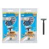 imageBIC Sensitive 2 Disposable Razors for Men With 2 Blades for Sensitive Skin 18 Count Value Pack of Shaving RazorsBlue