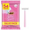 imageBIC Silky Touch Womens Disposable 2 Blade Razors Pretty Pastel Colors with Slim Heads 40Pack18Count Pack of 1
