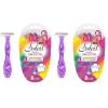 imageBIC Soleil 3 Simply Womens Disposable with 3 Blade Razors Comfortable Handle and Moisture Strip 8Pack8 Count Pack of 2