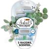 imageBIC Soleil Escape Scented Womens Disposable Razors 5 Blades Comfortable Shave Jasmine ampamp Eucalyptus Scented Handle Shaving Razors for Women 4 CountJasmine  Eucalyptus