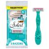 imageBIC Soleil Simply Sensitive Womens Disposable with 3 Blade Razors Smooth Shave with Moisture Strip 5Pack