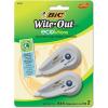 imageBIC WiteOut Brand ECOlutions Mini Correction Tape White Recycled PlantBased Dispenser 2 Count