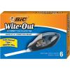 imageBIC WiteOut Brand EZ Correct Grip Correction Tape White 6Count