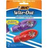 imageBIC WiteOut Brand Mini Twist Correction Tape 262 Feet 2Count Pack of white Correction Tape Fast Clean and Easy to Use TearResistant Tape Office or School Supplies