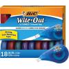 imageBIC WiteOut EZ Correct TearResistant Correction Tape with 393 ft of Tape 10Count Pack in White18 Count Pack of 1