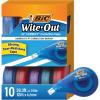 imageBIC WiteOut EZ Correct TearResistant Correction Tape with 393 ft of Tape 10Count Pack in White90 CountPack of 9