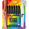 imageBODYMARK by BIC Temporary Tattoo Marker Pride Pack SkinSafe Mixed Brush Tip ampamp Fine Tip Assorted Colors 6Pack  1 Bonus Marker