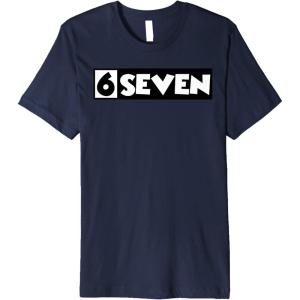 image6 Seven  67  Six Seven  6 7quot Premium TShirtNavy Blue