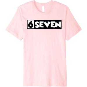 image6 Seven  67  Six Seven  6 7quot Premium TShirtPink