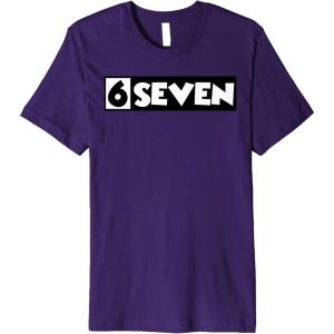 image6 Seven  67  Six Seven  6 7quot Premium TShirtPurple