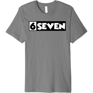 image6 Seven  67  Six Seven  6 7quot Premium TShirtSlate Grey
