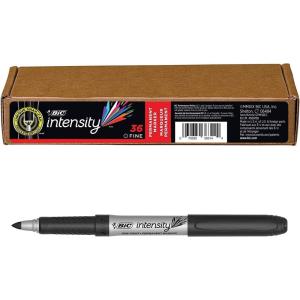 imageBIC Intensity Permanent Markers Fine Point Black Vibrant ampamp LongLasting 36Count