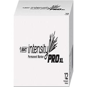 imageBIC Intensity Pro XL Permanent Marker Extra Large Chisel Tip Black 12 Count