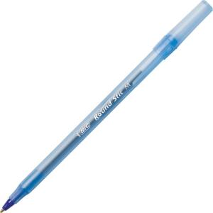 imageBIC Round Stic Xtra Life Blue Ballpoint Pens Medium Point 10mm 240Count Pack of Bulk Pens Flexible Round Barrel for Writing Comfort No 1 Selling Ballpoint Pens