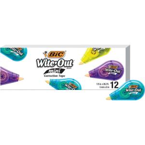 imageBIC WiteOut Brand Exact Liner Correction Tape 198 Feet 4Count Pack of white Correction Tape Fast Clean and Easy to Use TearResistant Tape Office or School Supplies1