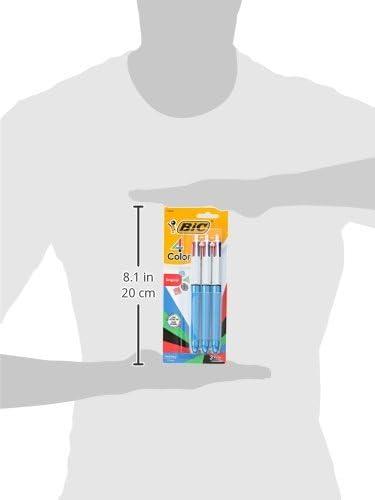 imageBIC 4Color Original Retractable Ball Pens Versatile 10mm Medium Point LongLasting Ink Great Gift Idea 3Count in Assorted Colors