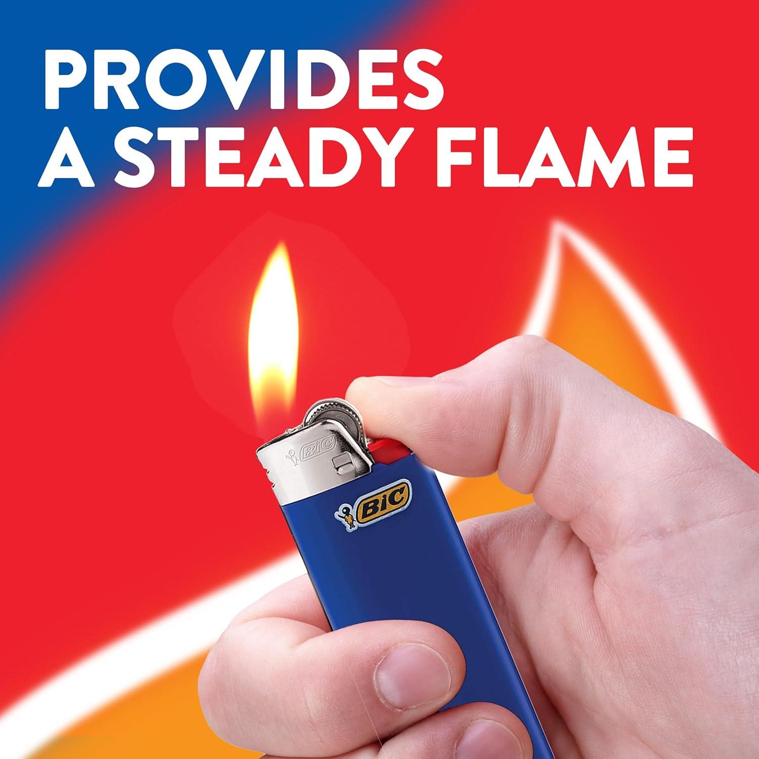 imageBIC Classic Maxi Pocket Lighter Safe and Reliable Assorted Colors 8Pack of Lighters Colors and Packaging May VaryAssorted