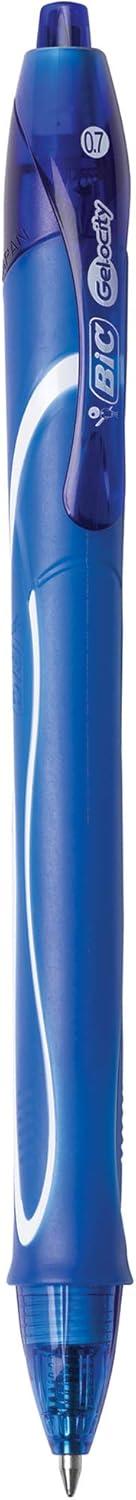 imageBIC GelOcity Quick Dry Gel Pens Medium Point Retractable Gel Pen 07mm Assorted Colors 3CountAssorted