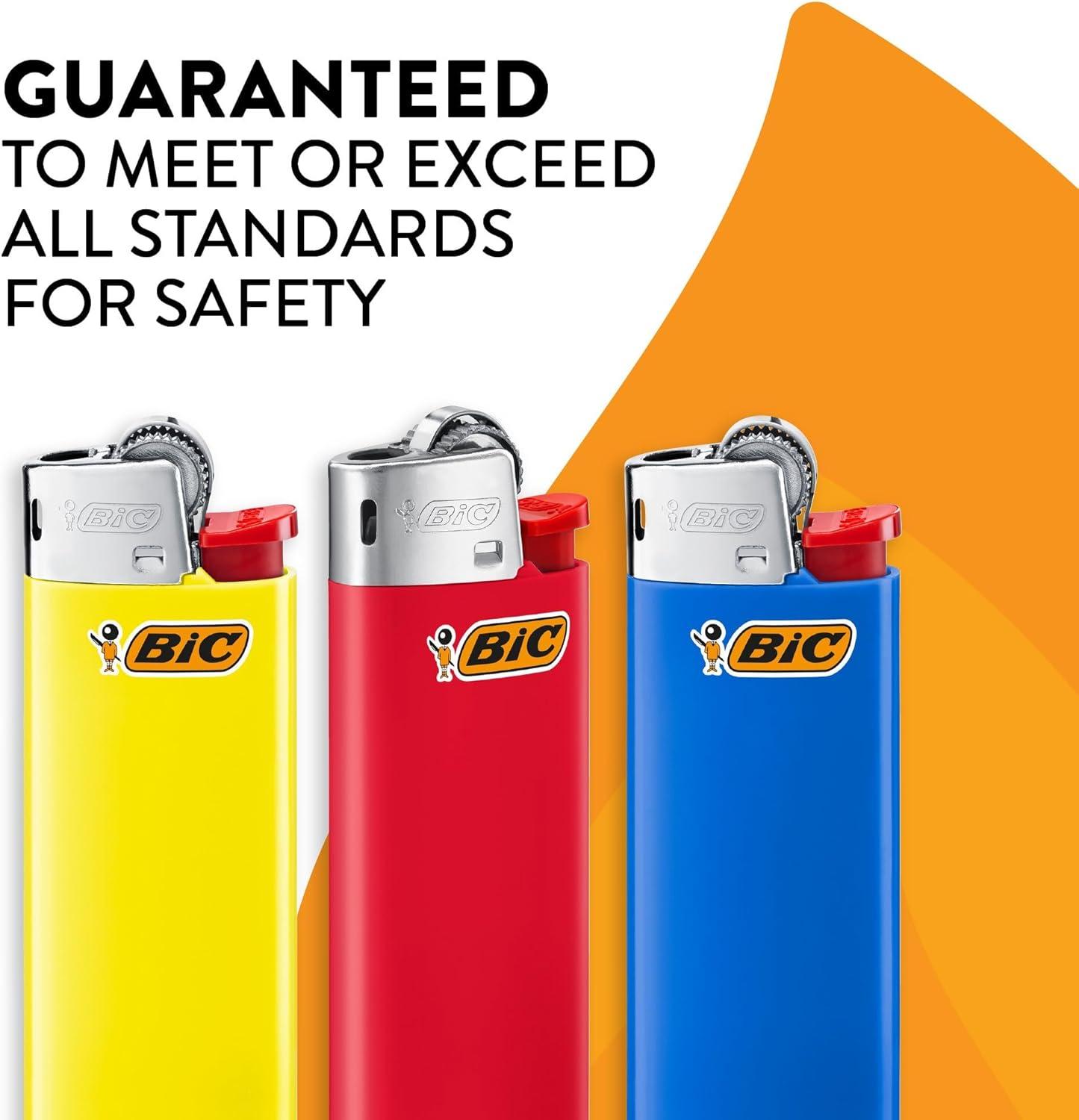 imageBIC Mini Lighters Reliable and Safe Lighters for Candles Assorted Colors 8Pack of Pocket Lighters Colors May Vary