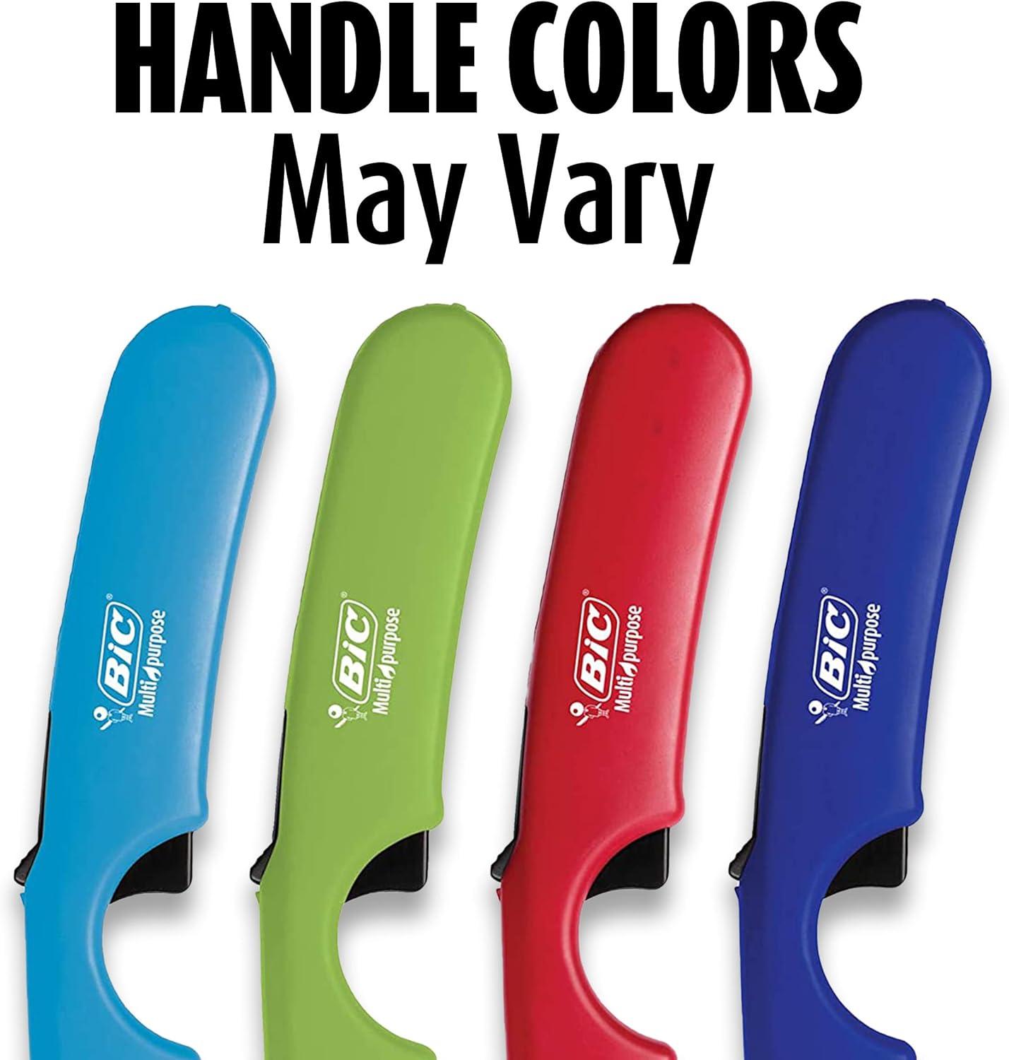 imageBIC MultiPurpose Classic Edition Lighter ampamp Flex Wand Lighter Ideal Fireplace and Candle Lighters Assorted Colors 4 Pack Colors May Vary