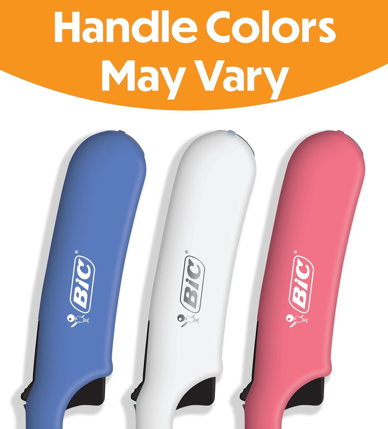 imageBIC MultiPurpose Lighters Ideal Long lighters for Candle and Fireplace Lighting Assorted Colors 4 Pack Colors May Vary
