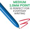 imageBIC 4Color Original Retractable Ball Pens Versatile 10mm Medium Point LongLasting Ink Great Gift Idea 3Count in Assorted Colors