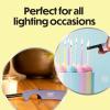 imageBIC EZ Reach Pastel Lighters Reliable and Safe Candle Lighter with Extended Wand 6Pack Colors May VaryPastel