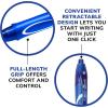 imageBIC GelOcity Quick Dry Gel Pens Medium Point Retractable Gel Pen 07mm Assorted Colors 3CountBlue