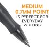 imageBIC Gelocity Original Blue Gel Pens Medium Point 07mm 12Count Pack Retractable Gel Pens With Comfortable Grip1