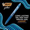 imageBIC Gelocity Original Blue Gel Pens Medium Point 07mm 12Count Pack Retractable Gel Pens With Comfortable Grip1