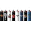 imageBIC Maxi Pocket Lighter Special Edition Bob Marley Collection Assorted Unique Lighter Designs 8 Count Pack of LightersRock Bands