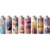 imageBIC Maxi Pocket Lighter Special Edition Vacation Collection Assorted Unique Lighter Designs 8 Count Pack of Lighters