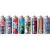 imageBIC Pocket Lighter Special Edition Americana Collection Assorted Unique Lighter Designs 8 Count Pack of Lighters
