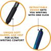 imageBIC Soft Feel Assorted colors Retractable Ballpoint Pen 10 mm Medium Point with NoSlip Grip 6Count Pack in Assorted Ink