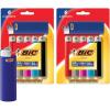 imageBIC Classic Lighters Pocket Style Lighter for Candles Assorted Colors Packaging May Vary 12 Count Pack of Lighters