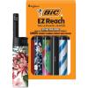 imageBIC EZ Reach Candle Lighter The Ultimate Lighter with Extended Wand for Grills and Firepits 145inch Favorites Series 6 Count Pack Assortment of Designs May Vary