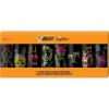 imageBIC Maxi Pocket Lighter Special Edition Bob Marley Collection Assorted Unique Lighter Designs 8 Count Pack of LightersNeon