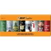 imageBIC Maxi Pocket Lighter Special Edition Holiday Collection Assorted Unique Lighter Designs 8 Count Pack of Lighters Perfect Stocking Stuffer