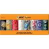 imageBIC Maxi Pocket Lighter Special Edition Marble Collection Assorted Unique Lighter Designs 8 Count Pack of Lighters Colors May VaryBohemian