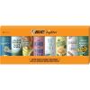 imageBIC Maxi Pocket Lighter Special Edition Positive Affirmations Collection Assorted Unique Lighter Designs 8 Count Pack of LightersPositive Affirmations