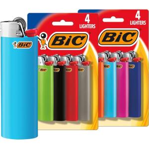 imageBIC Classic Maxi Pocket Lighter Safe and Reliable Assorted Colors 8Pack of Lighters Colors and Packaging May VaryAssorted