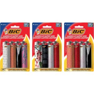 imageBIC Classic Maxi Pocket Lighter Safe and Reliable Assorted Colors 8Pack of Lighters Colors and Packaging May VaryFashion