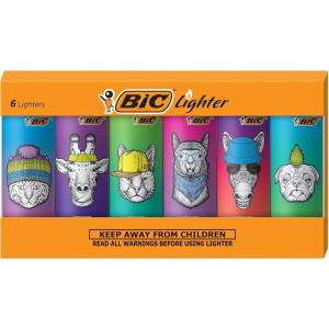 imageBIC Maxi Pocket Lighter Special Edition Marble Collection Assorted Unique Lighter Designs 8 Count Pack of Lighters Colors May VaryAugmented Reality