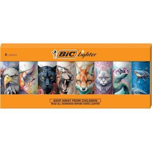 imageBIC Special Edition Geometric Series Maxi Pocket Lighters 8CountTattoos