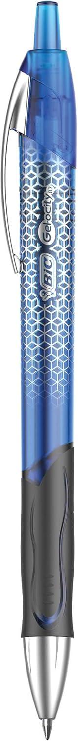 imageBIC Gelocity Ultra Retractable Gel Pen Medium Point 07mm Assorted Colors Premium Design ampamp Comfortable Grip 3CountFashion