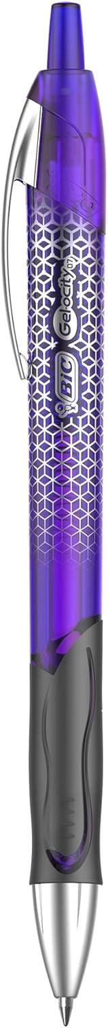 imageBIC Gelocity Ultra Retractable Gel Pen Medium Point 07mm Assorted Colors Premium Design ampamp Comfortable Grip 3CountFashion