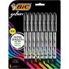 imageBIC Gelocity Smooth Stic Gel Pen Medium Point 07mm Black Ink 8Count Vibrant and Smooth Gel Ink Pens