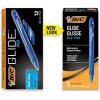 imageBIC Glide Bold Blue Ballpoint Pens Bold Point 16mm 4Count Pack Retractable Ballpoint Pens With Comfortable Full Grip12 Count