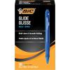 imageBIC Glide Bold Blue Ballpoint Pens Bold Point 16mm 4Count Pack Retractable Ballpoint Pens With Comfortable Full GripBlue