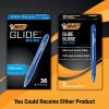 imageBIC Glide Bold Blue Ballpoint Pens Bold Point 16mm 4Count Pack Retractable Ballpoint Pens With Comfortable Full GripBlue